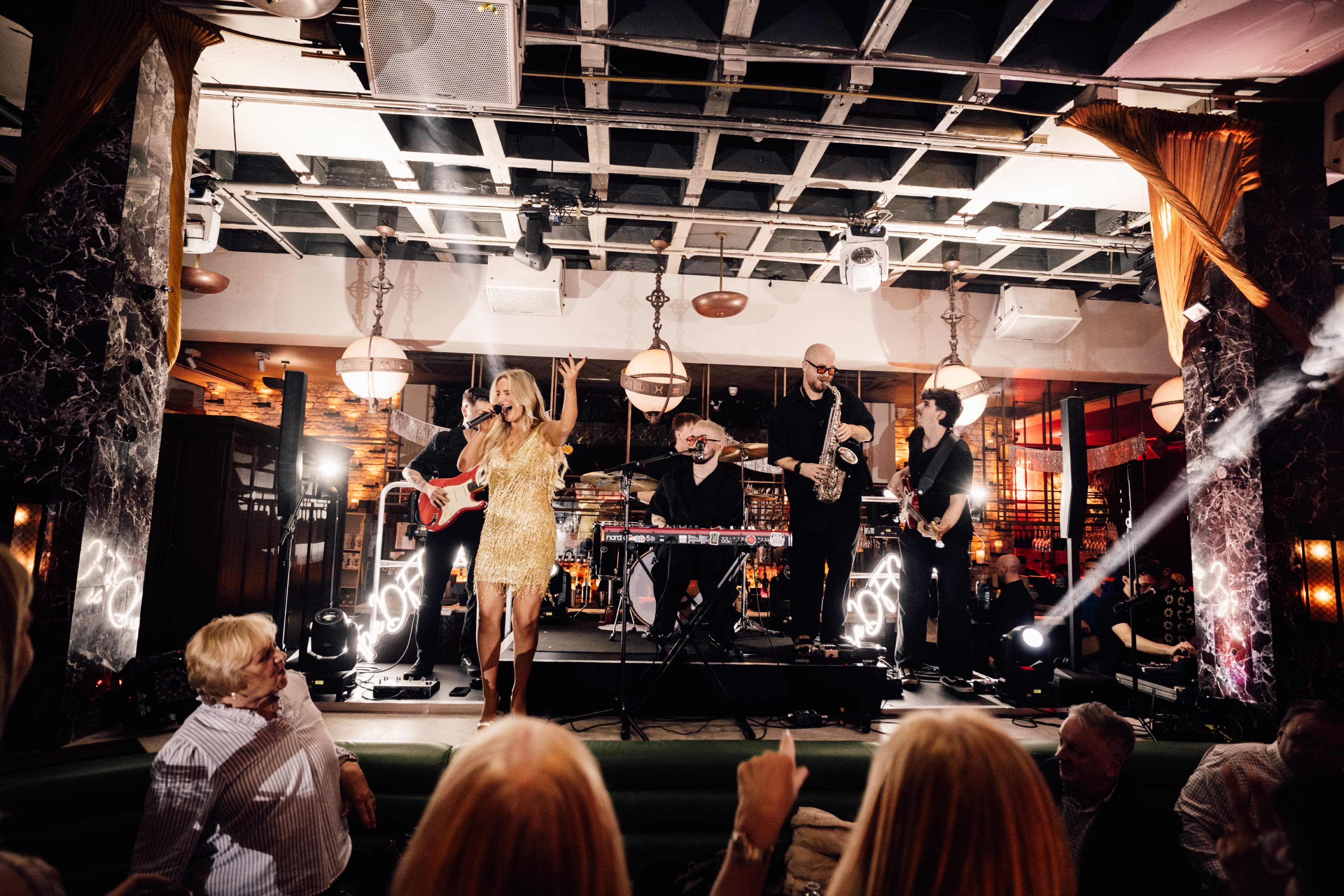 DFC live band performing for guests